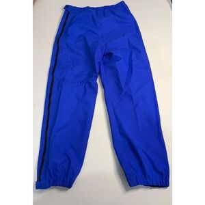 REI Gore-Tex Rain Pants Mens Blue Full Side Zip Waterproof Hiking Trousers
